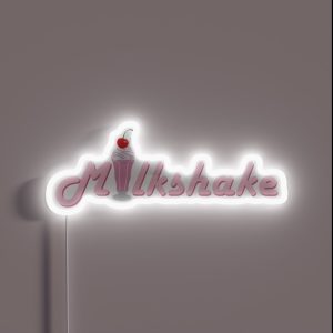 Milkshake Logo RGB Neon Sign