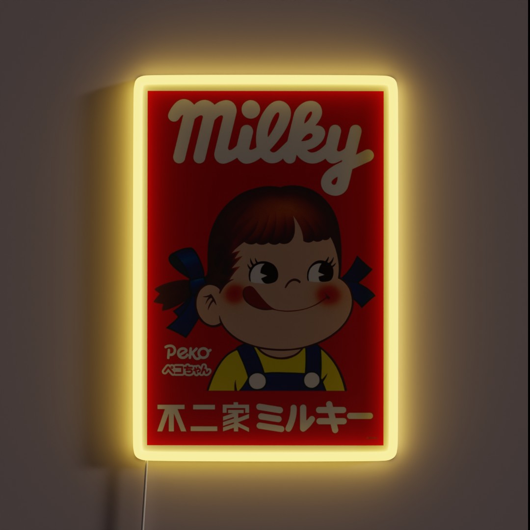 Milky Peko Chan RGB Neon Sign Milky Peko Chan RGB Neon Sign