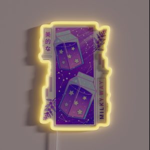 Milky Way Drinks RGB Neon Sign