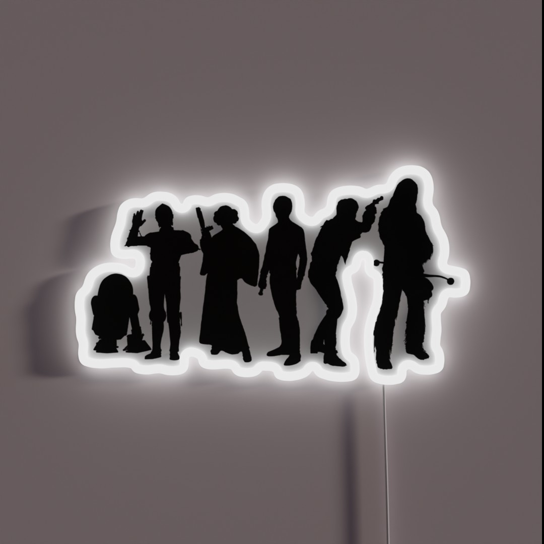 Millenium Falcon Crew RGB Neon Sign Millenium Falcon Crew RGB Neon Sign