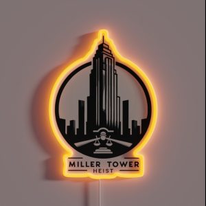 Miller Tower Heist RGB Neon Sign