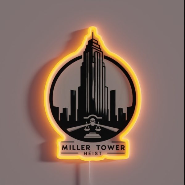 Miller Tower Heist RGB Neon Sign