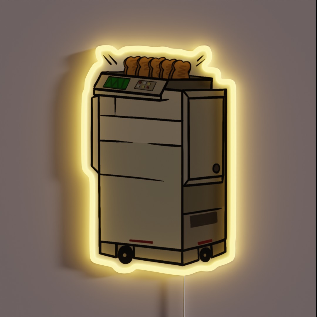 Milton The Toaster RGB Neon Sign Milton The Toaster RGB Neon Sign