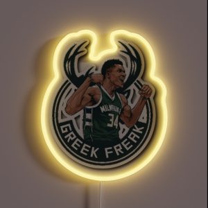 Milwaukee 34 Bucks Greed Freak RGB Neon Sign