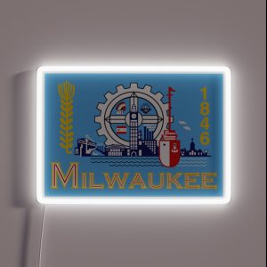 Milwaukee Flag RGB Neon Sign