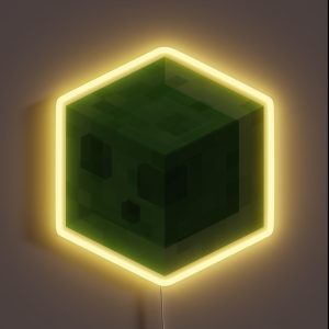 Minecraft Slime RGB Neon Sign Minecraft Slime RGB Neon Sign