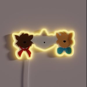 Minimalist Aristocats RGB Neon Sign