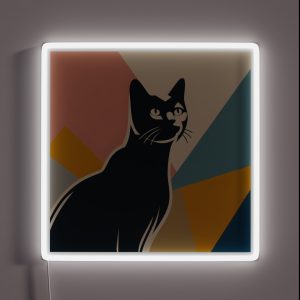 Minimalist Cat Art RGB Neon Sign Minimalist Cat Art RGB Neon Sign