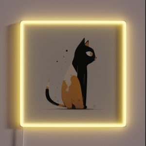 Minimalist Cat RGB Neon Sign