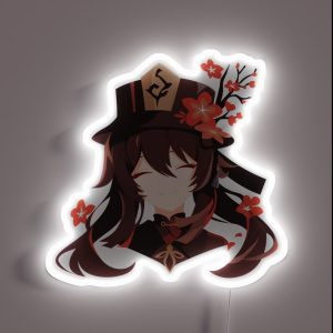 Minimalist Hu Tao RGB Neon Sign Minimalist Hu Tao RGB Neon Sign