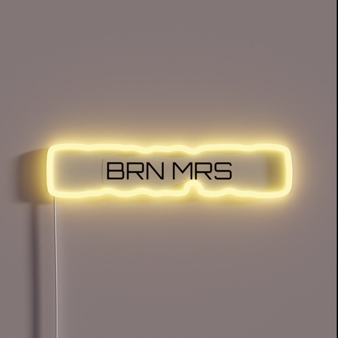 MINIMALISTIC BRN MRS RGB Neon Sign MINIMALISTIC BRN MRS RGB Neon Sign