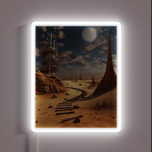 Mirage Mystique Surrealistic Desert Vision RGB Neon Sign