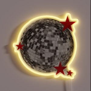 Mirrorball Disco Ball RGB Neon Sign