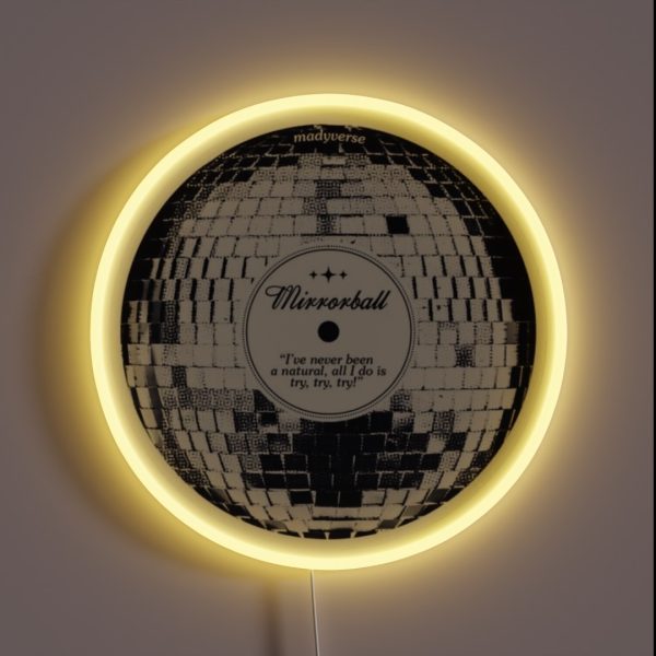 Mirrorball RGB Neon Sign