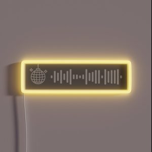 Mirrorball Spotify Code RGB Neon Sign