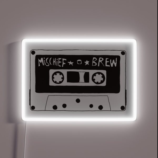 Mischief Brew Cassette Tape RGB Neon Sign