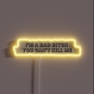 MISS KEISHA I M A BAD BITCH RGB Neon Sign