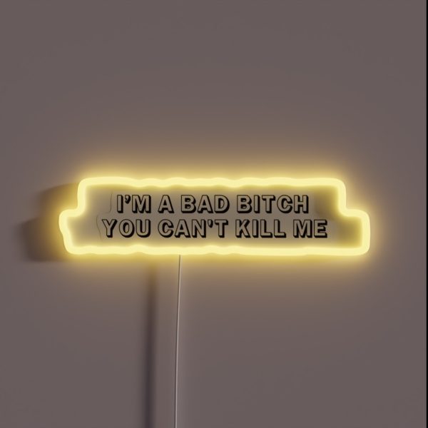 MISS KEISHA I M A BAD BITCH RGB Neon Sign