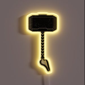MJOLNIR HAMMER OF THE GODS RGB Neon Sign