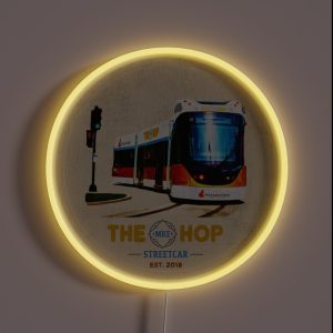 MKE HOP Milwaukee Streetcar WI RGB Neon Sign