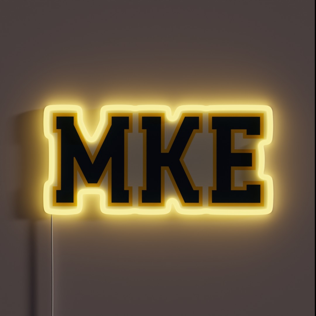 MKE White 1 RGB Neon Sign MKE White 1 RGB Neon Sign