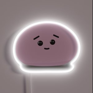 Mochi Character Isolated RGB Neon Sign