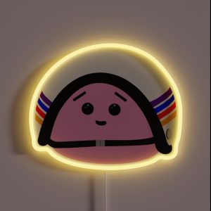 Mochi With Riding Helmet RGB Neon Sign