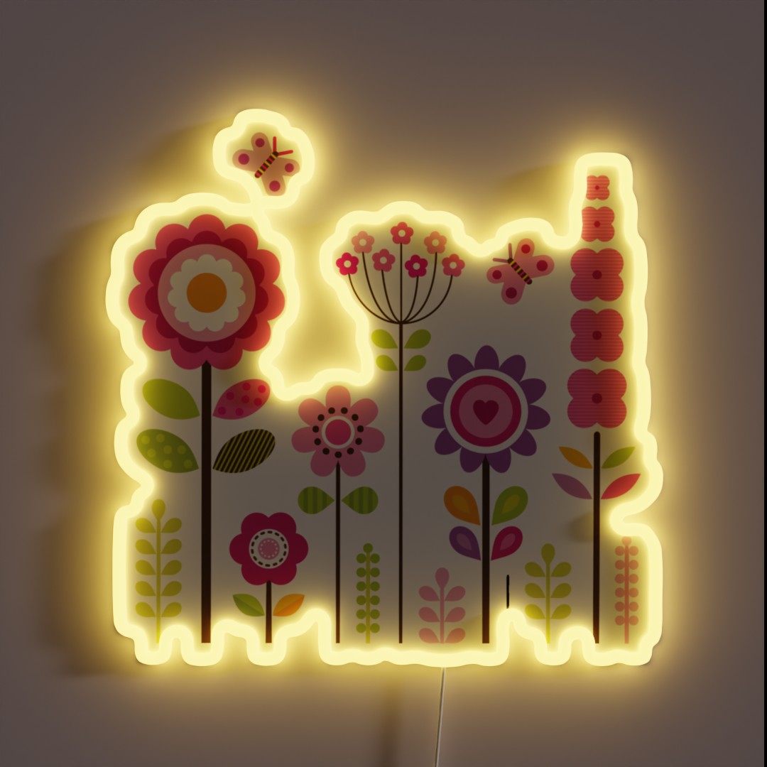 Mod Garden Pink And Purple RGB Neon Sign Mod Garden Pink And Purple RGB Neon Sign