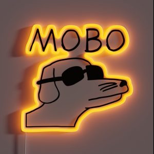 Modern Baseball Dog MOBO RGB Neon Sign