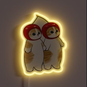 Mofusand Cherry Duo RGB Neon Sign