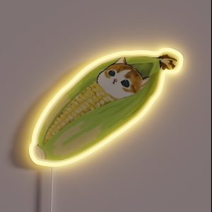 Mofusand Corn Lying Down RGB Neon Sign
