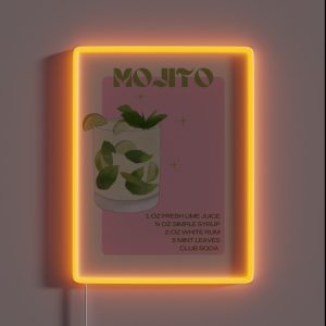 Mojito Cocktail RGB Neon Sign