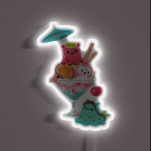 Mollusk Cocktail RGB Neon Sign
