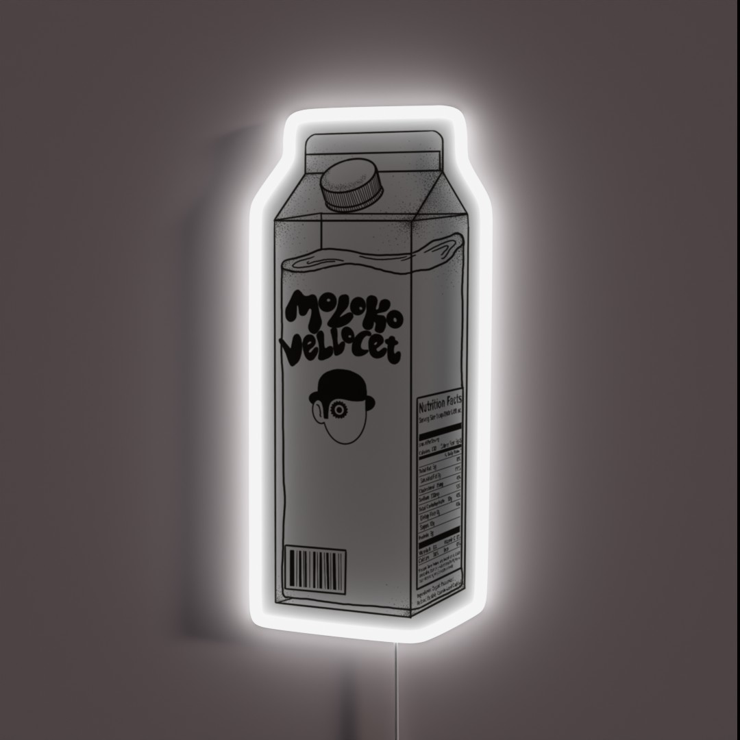 Moloko Carton RGB Neon Sign Moloko Carton RGB Neon Sign