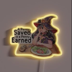 Mona Genshin Impact Humor RGB Neon Sign