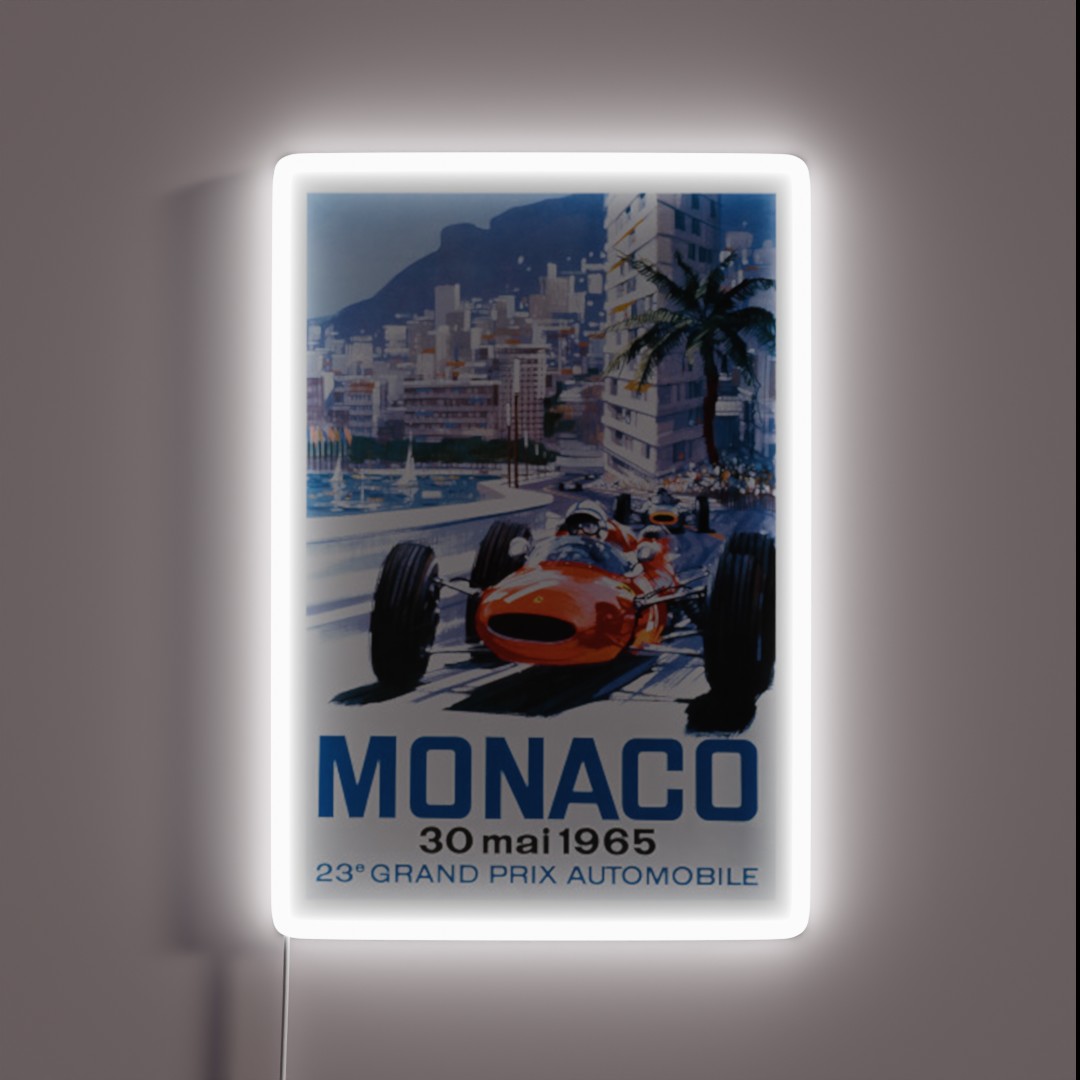 Monaco F1 Classic 1965 RGB Neon Sign Monaco F1 Classic 1965 RGB Neon Sign