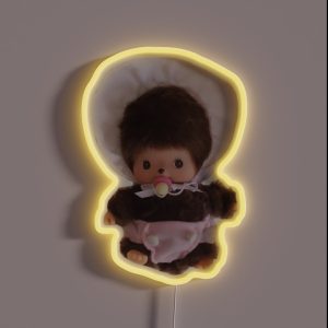 Monchhichi Baby RGB Neon Sign