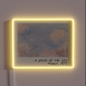 Monet A Piece Of The Sky RGB Neon Sign