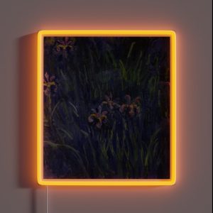 Monet Lilac Irises 2 RGB Neon Sign