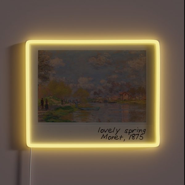 Monet Lovely Spring RGB Neon Sign