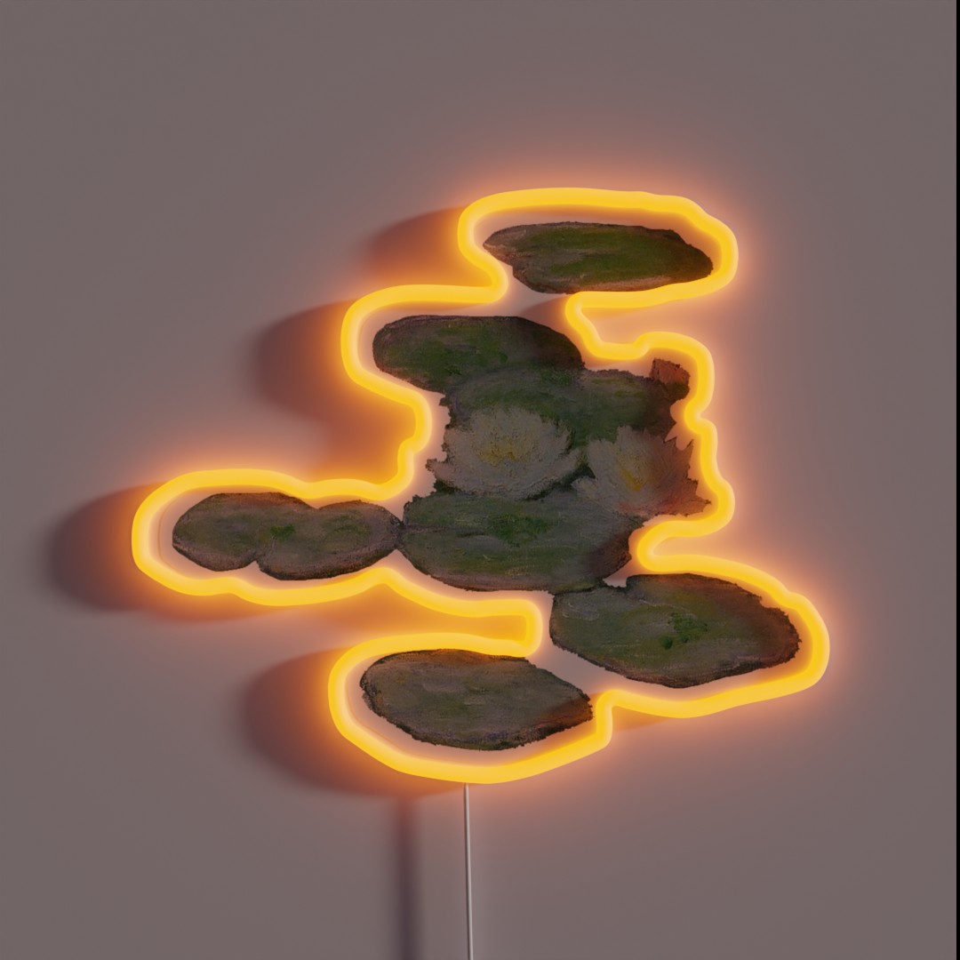 Monet S Water Lillies Evening Effect RGB Neon Sign Monet S Water Lillies Evening Effect RGB Neon Sign