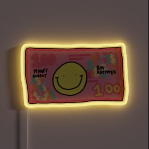 Money Doesnt Buy Happiness RGB Neon Sign
