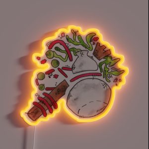 Monk Class Symbol RGB Neon Sign Monk Class Symbol RGB Neon Sign