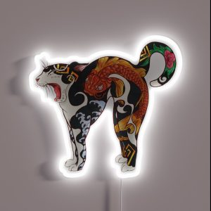 Monmon Japan Cat RGB Neon Sign