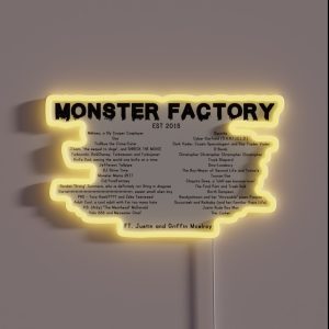 Monster Factory Sorta Concert Tee Style RGB Neon Sign