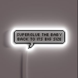 Monster Factory Superglue The Baby RGB Neon Sign Monster Factory Superglue The Baby RGB Neon Sign