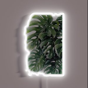 Monstera Leaves 10 RGB Neon Sign