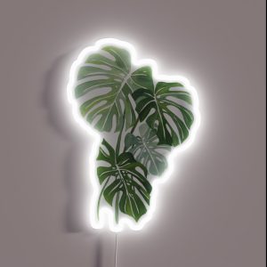 Monstera Leaves RGB Neon Sign Monstera Leaves RGB Neon Sign