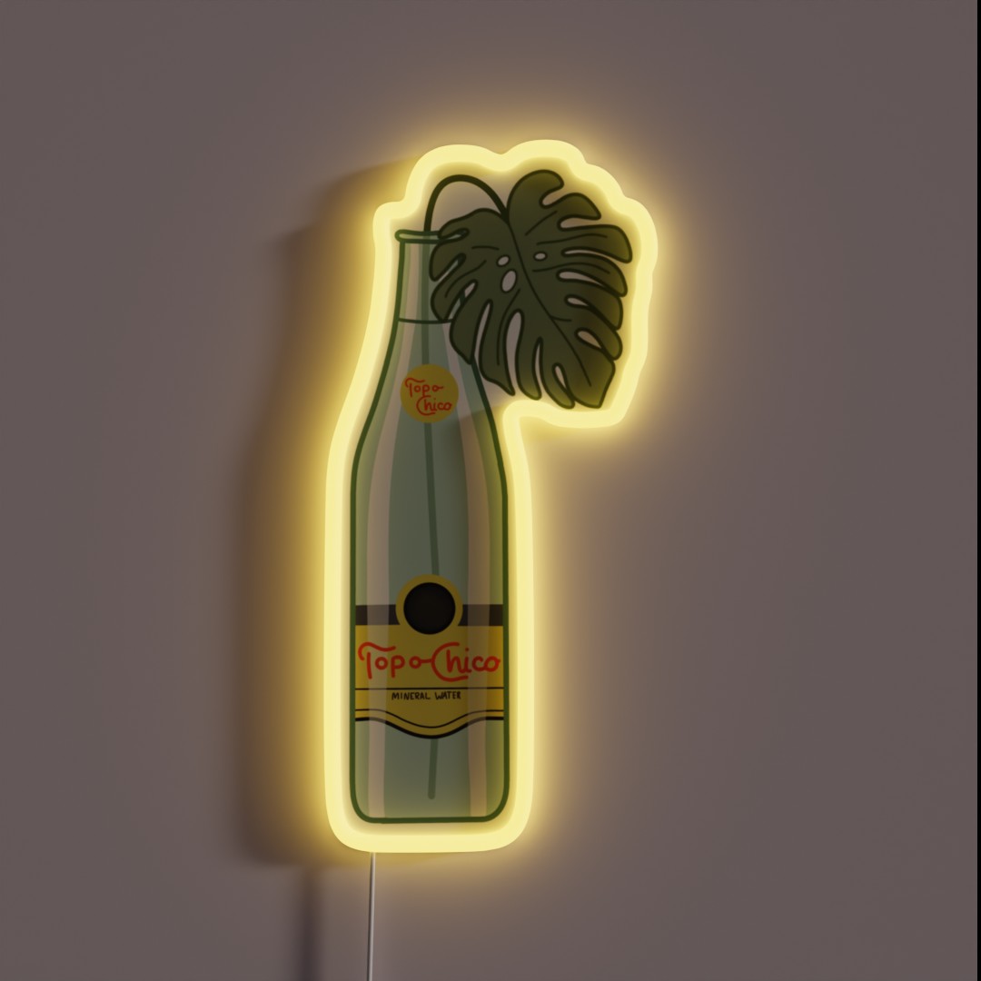 Monstera Topo Chico RGB Neon Sign Monstera Topo Chico RGB Neon Sign