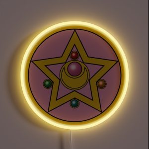 Moon Prism Power Make Up RGB Neon Sign